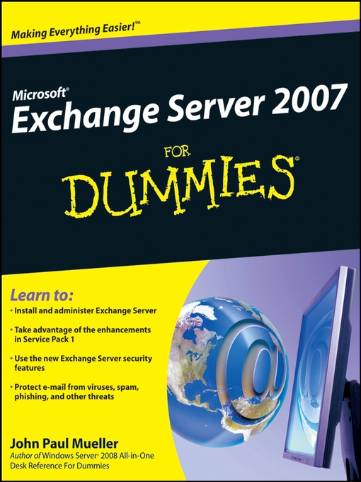 Cover image for Microsoft Exchange Server 2007 For Dummies